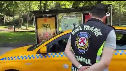 Kurallara uymayan 10 taksiciye 5 bin 945 lira ceza