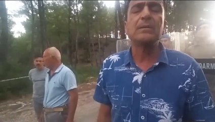 Akbelen'de jandarma komutanı sivil vatandaşa emir verip tartıştı