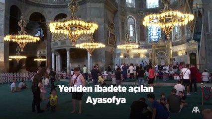 Ayasofya’ya ziyaretçi akını