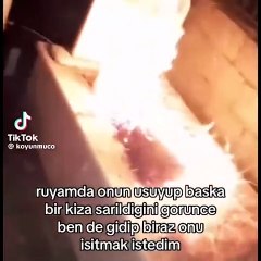 'Rüyamda üşüyüp başka kıza sarıldığını gördüm' dedi, mezarı ateşe verdi