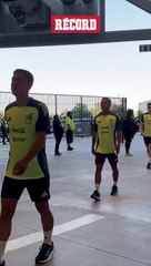 La SELECCIÓN MEXICANA rumbo al entrenamiento previo a su encuentro frente a Brasil