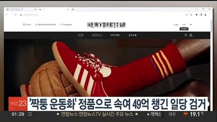'짝퉁 운동화' 정품으로 속여 49억 챙긴 일당 검거