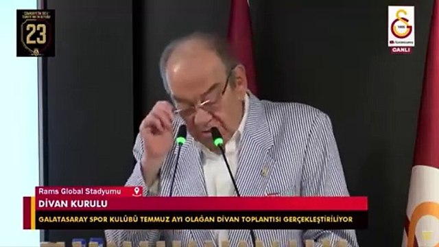 Galatasaray yöneticisi Divan Kurulu'nda Kanunsuz işler yaptık dedi. GS TV canlı yayını kesti
