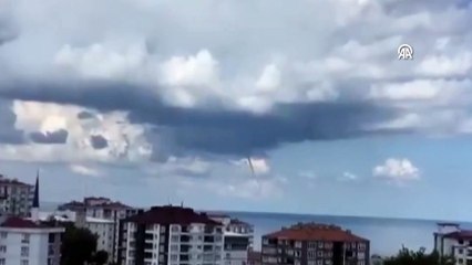 Ordu'da hortum! O anlar anbean kaydedildi