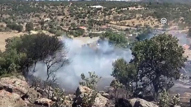 Çanakkale'nin Ayvacık ilçesinde orman yangını