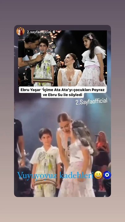 Ünlü şarkıcı Ebru Yaşar binlerce  hayranına müzik ziyafeti verdi. Çocuklarıyla düet yaptı