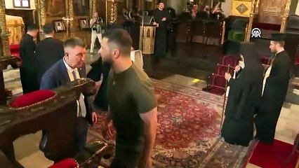 Zelenskiy, Fener Rum Patriği Bartholomeos'u ziyaret etti