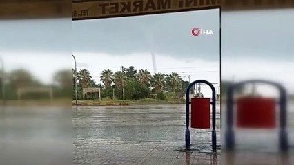 İskenderun’da denizde hortum çıktı