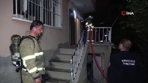 Kırıkkale'de 2 katlı evde yangın