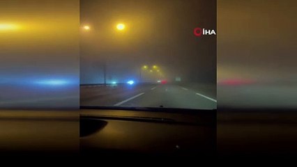 İstanbul'da gece saatlerinde sis etkili oldu