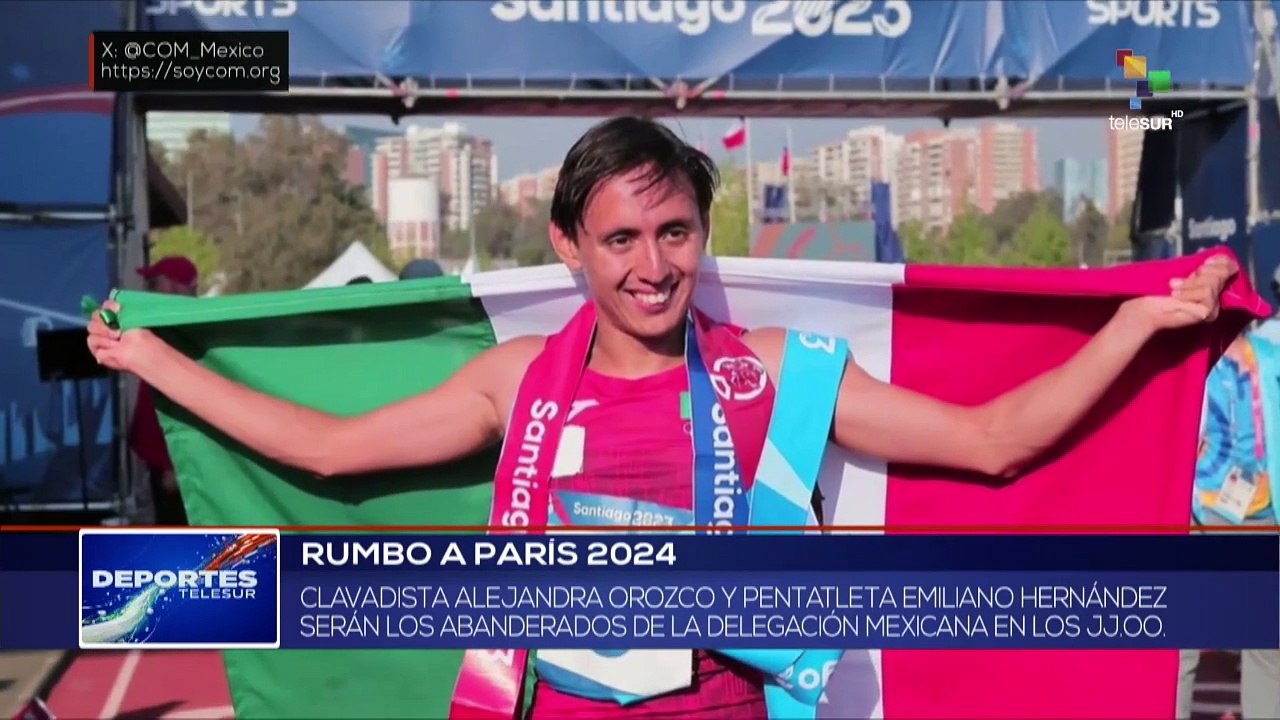 México dió a conocer sus abanderados para París 2024 DEPORTES TELESUR 07-06-2024