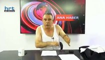 Ana haber sunucusu canlı yayında protesto için soyundu: Hatay'ın sesi duyulsun istiyorum