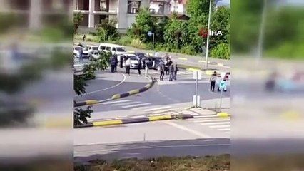 Zarf çetesi iş başında. Kavga çıktı düğün konvoyunu taşladılar