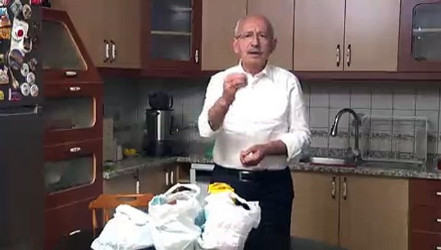 Kılıçdaroğlu mutfağından alışveriş poşetleriyle seslendi: İlk çözmeniz gereken mesele, sofranıza koyacağınız yemektir