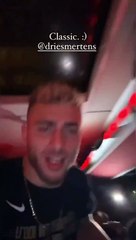 Barış Alper ve Mertens şampiyonluğu böyle kutladı