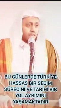 Arap imam Erdoğan'a oy istedi. “Erdoğan’a oy vermek vaciptir” diyerek Allah’a şirk koştu