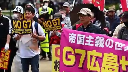 G7 Zirvesi Japonya'da protesto edildi
