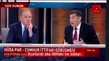 Sinan Oğan'a HÜDA PAR ile ilgili sözleri hatırlatıldı. Fatih Altaylı'dan manidar paylaşım