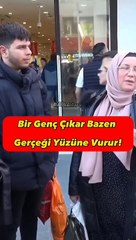 Yağ kuyruklarının altındaki gerçeği hatırlattı AKP’li kadın sustu kaldı. AKP’nin bitmek bilmeyen bahanesini genç çürüttü