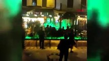 Marmaris'te gece kulübü önünde yaşanan dehşet anları kamerada