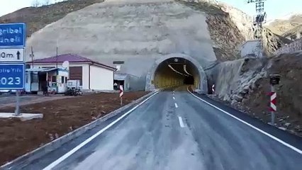 Eğribel Tüneli'nin inşası tamamlandı