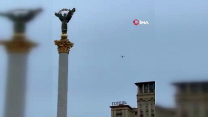 Kiev üzerindeki İHA vurularak düşürüldü