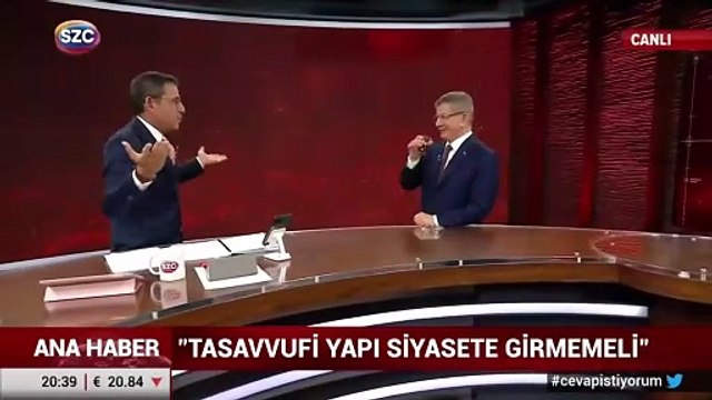Fatih Portakal canlı yayında oyunu kime vereceğini açıkladı. Davutoğlu'nu konuk ettiği yayında duyurdu