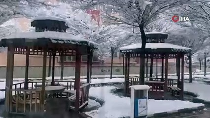 Muradiye'de sabah güneş, öğlenden sonra kar 