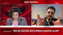 BTP lideri Hüseyin Baş tv100 canlı yayınında açıkladı. Seçime katılmama kararı aldık. Kılıçdaroğlu'nu destekleyeceğiz