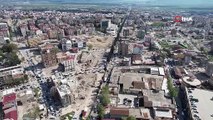Depremlerin merkezi Kahramanmaraş havadan görüntülendi. Enkazlar kalkınca yaralar da gün yüzüne çıkmaya başladı