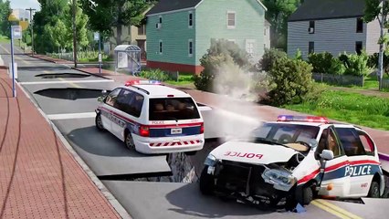 Cars vs Trap Sinkholes #88  BeamNG.Drive pothole crashes