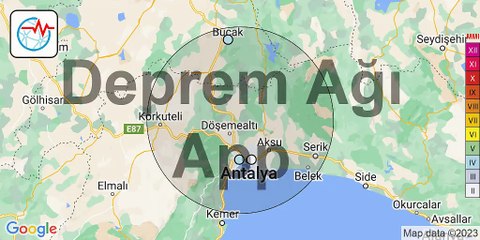 Antalya'da 4.1 büyüklüğünde deprem. Burdur da sallandı