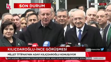 Son Dakika... Kılıçdaroğlu ve Muharrem İnce görüşmesi sonrası açıklama