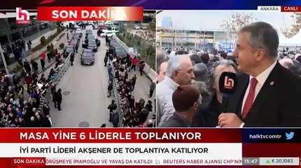 Akşener Saadet Partisi'nin girişinde alkışlarla karşılandı
