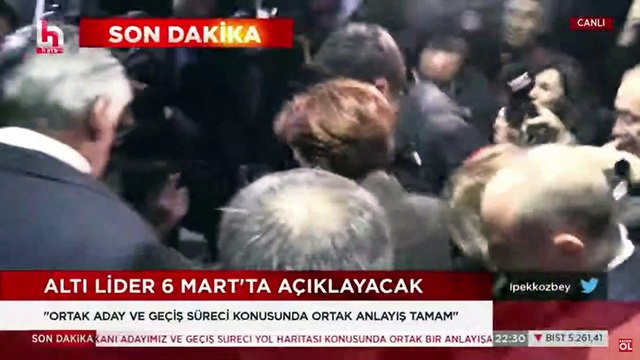 Akşener İYİ Parti genel merkezinde “Milletin umudu sloganlarıyla karşılandı