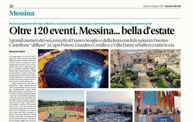 rassegna stampa messina 8 giugno