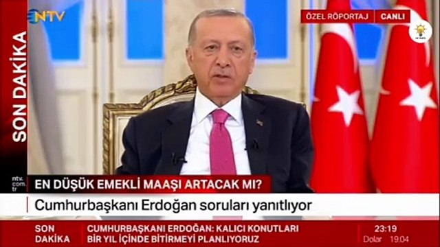 Cumhurbaşkanı Erdoğan “en düşük emekli aylığı 7 bin 500 lira olacak”