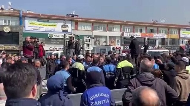 Üsküdar'da zabıta savaşları. İBB zabıtaları ile Üsküdar zabıtaları karşı karşıya geldi