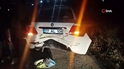 Bursa'da otomobil yol kenarında duran araca çarptı: 1 yaralı