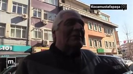 Sokak röportajında öfkesi yüzünden belli olan adam 'Erdoğan'ın karşısında kedi olsa, kediye oy veririm'