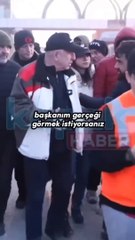 Depremzede: Bizi burada öldürdüler. Bana kızımın hesabını versin. Öyle el kol sallamakla şunu yapacağım demekle olmaz