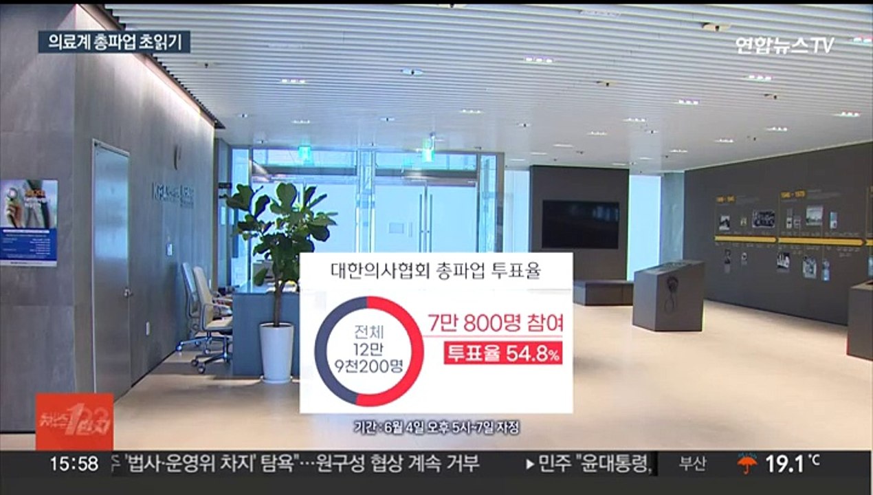 의료계, 4년 만에 총파업 초읽기…투표율 '역대 최고'
