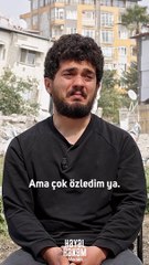 Depremden kurtulan genç. Telefonumun galerisine bakamıyorum yarısı öldü 
