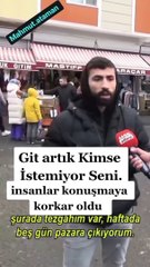 Sokak röportajında konuşan genç: Git artık kimse seni istemiyor