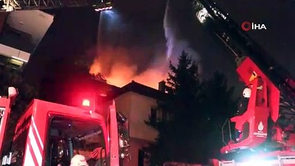 Üsküdar’da lüks villa yangın 