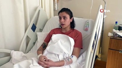 Olan genç kıza oldu. Sıcak su torbası bomba gibi patladı