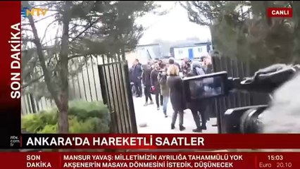 Akşener genel merkezden çıktı
