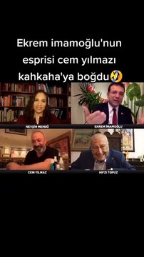İmamoğlu’nun esprisi Cem Yılmaz’ı kahkahaya boğdu. Görüntüler sosyal medyada yeniden gündem oldu