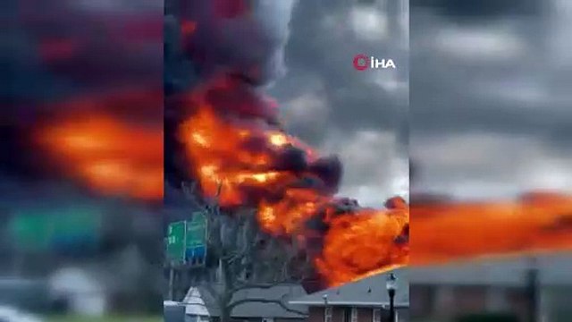 ABD'de yakıt tankeri patladı
