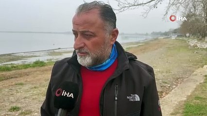 İznik gölünde korkutan çekilme. Fırsat bilip imara açılmasa bari